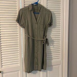Abercrombie Small Utility Green Dress Super Soft Worn Once